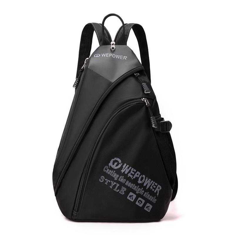 WEPOWER Уличная Многофункциональная Сумка-Мессенджер для Поездок, Мужская Сумка на Плечо/Через Плечо Большой Вместимости, Двухплечевая Сумка на Грудь one size чёрный