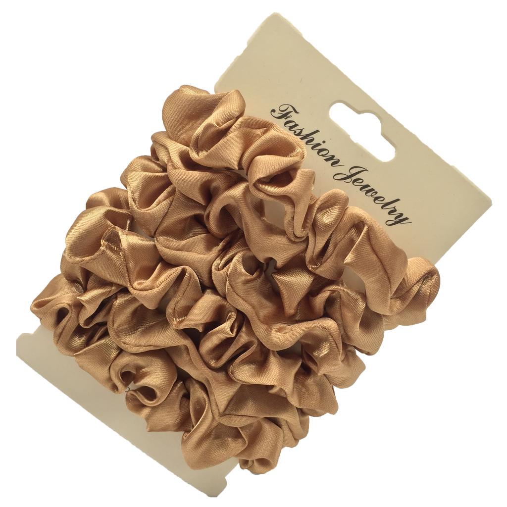 6/5pcs/set Satin Hair Scrunchies for Women Small Cute Scrunchy for Hair Headwear for Ponytail Accessories Rubber Band Black