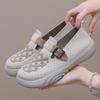 Shoes women's new cloth shoes with soft soles, light one-pedal thick-soled casual women's single shoes