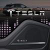 Car Sticker Tesla Aluminum 3D Metal Speaker Audio Stereo Labeling Decorate Sticker Car Styling For Tesla Model 3 Model S Model X