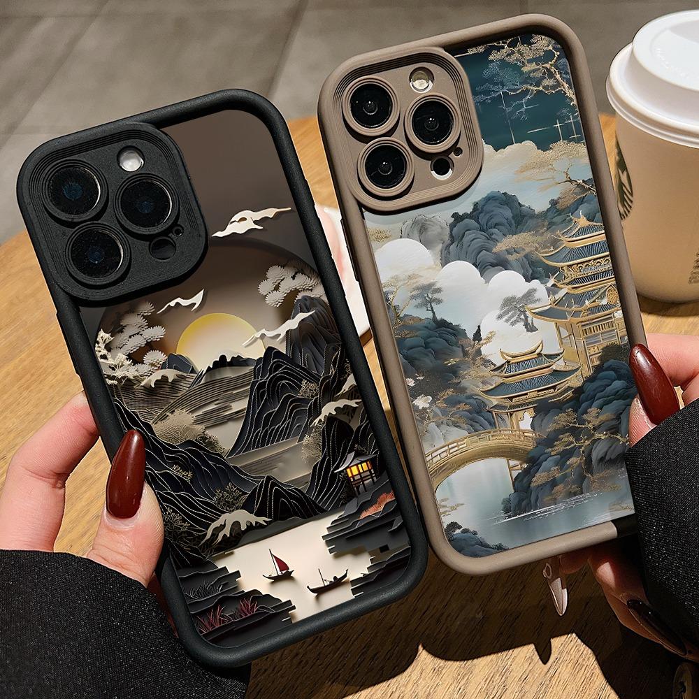 Landscape Pavilions Towers Phone Case for Xiaomi Redmi Note 14 13 12s 12 11 10 9s 9 8 7 A5 Pro Plus 4G 5G Soft TPU Back Cover