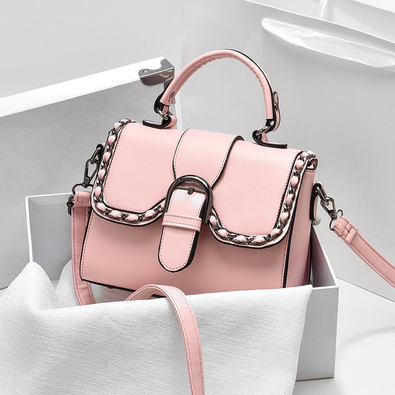 Chic Retro Small Shoulder Bag For Women In Blue Pink Khaki Orange Black