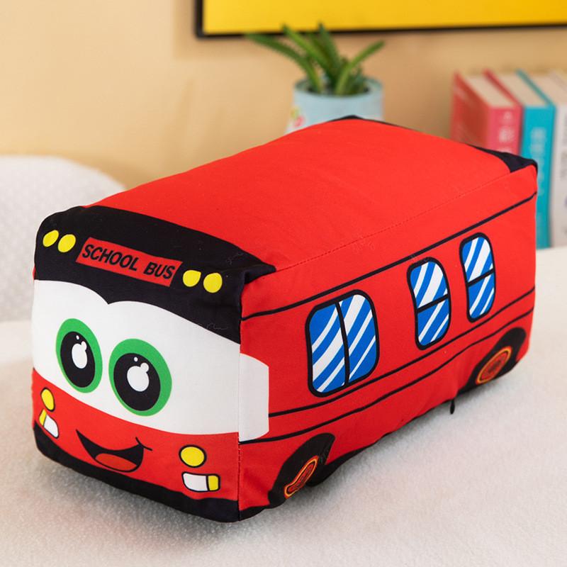 Plush Toy Minibus Doll Throw Pillow Room Decorated With Childrens Birthday Gift