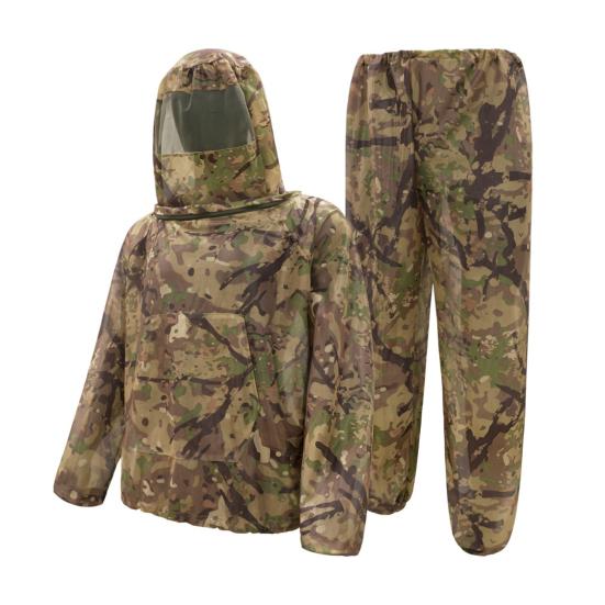 Camouflage Mosquito Suit for Men Women, Insect Mosquito Protection Jacket And Pants, Mosquito Proof Clothing with Mesh Hood for Outdoor Camping
