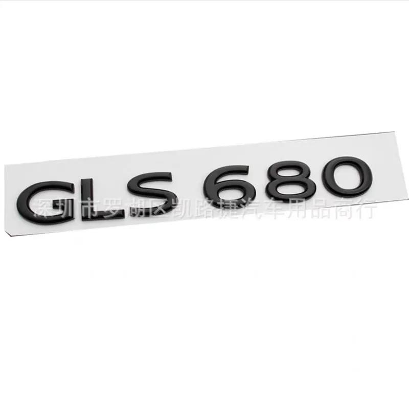 Car Trunk Letters Logo Chrome Decals Emblem Badge Sticker For Benz Maybach S480 S580 S600 S680 GLS480 GLS580 GLS600 GLS680