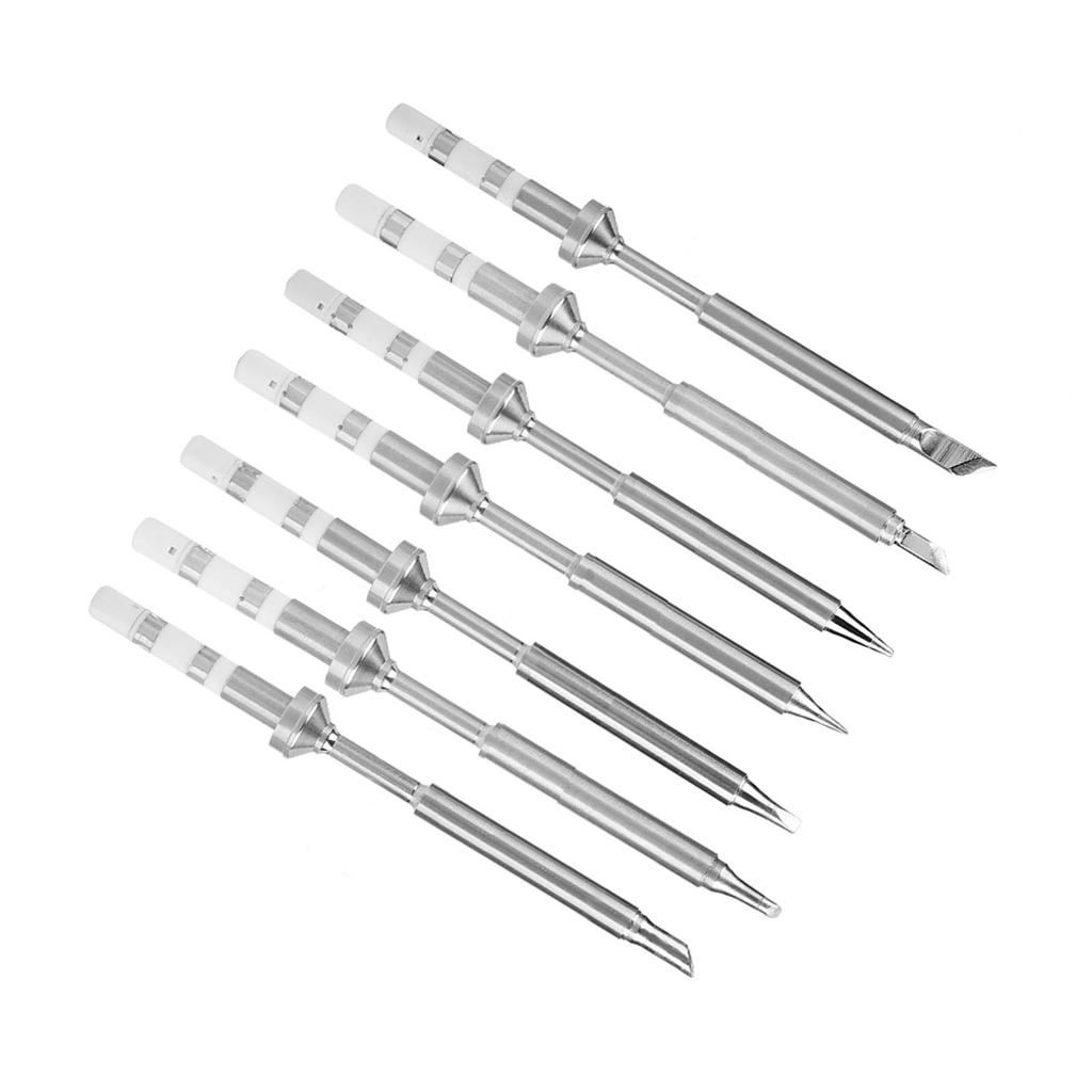 7 Types Mini Stainless Steel Soldering Iron Tips Replacement for TS100 Soldering Iron
