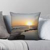 Sunset Plane Ocean Tranquility Square Pillowcase Polyester Linen Velvet Creative Zip Decor Throw Pillow Case Sofa Cover 45X45