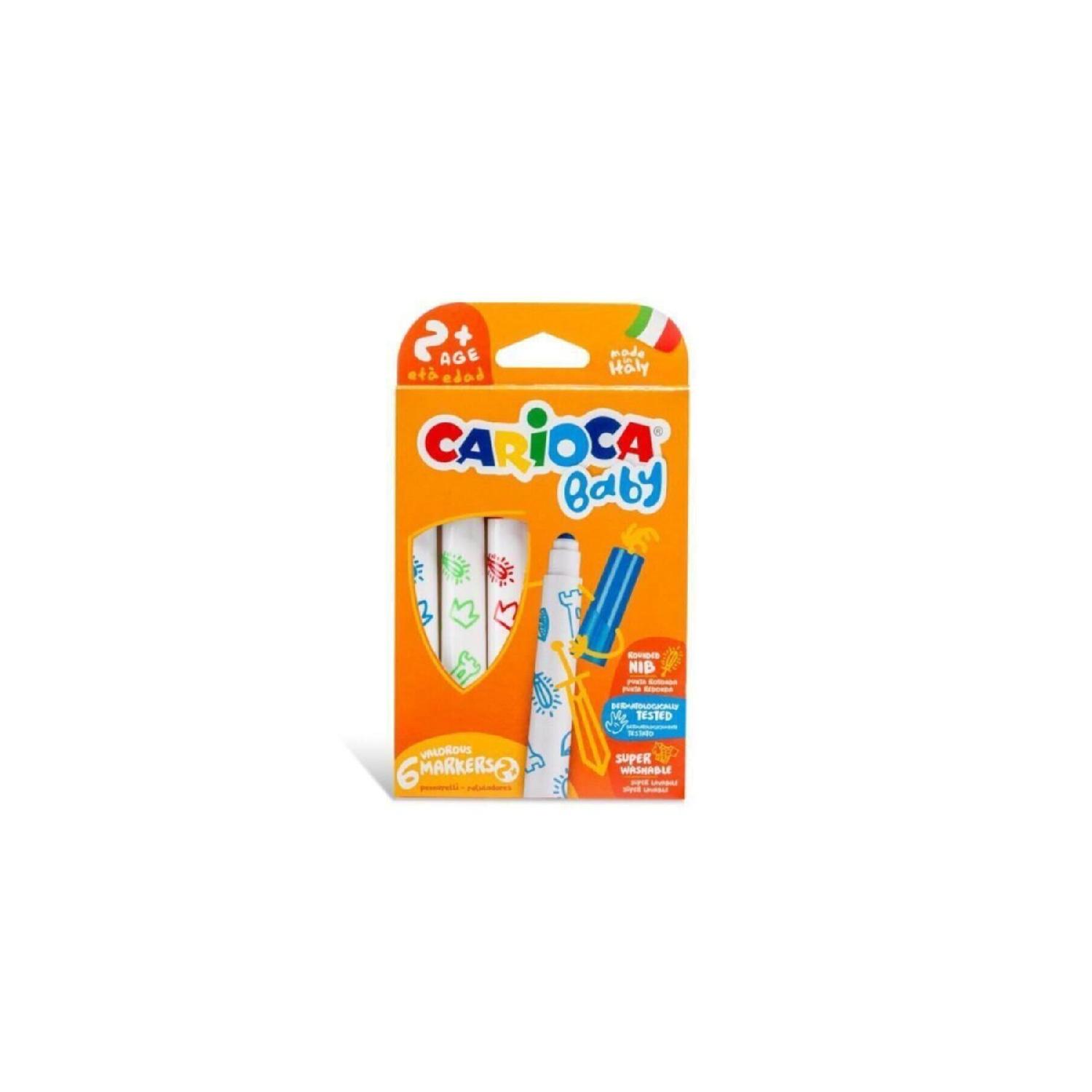 

Jumbo Baby Super Washable Felt Tip Crayons Pack 6 шт чистий