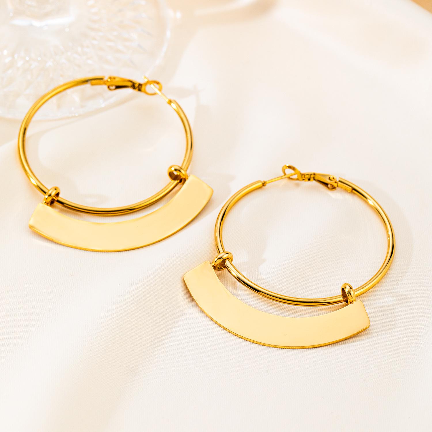 

Минималистичное геометрическое ожерелье из нержавеющей стали - Уникальный женский модный аксессуар