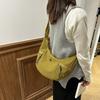 Dumpling Bag Large Capacity Women's Bag Student Shoulder Bag Simple Commuter Bag Casual Versatile Messenger Bag