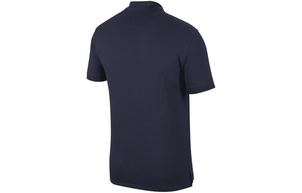 Nike Polo Shirts Men's Dark Blue Polo Collar Moderate Straight Fit DB3296-451