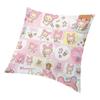 Kissenbezug mit Anime-Animationscharakteren, 45 x 45 cm, Polyester, Rilakkuma-Kissenbezug für Sofa, Auto, quadratischer Kissenbezug, Heimdekoration