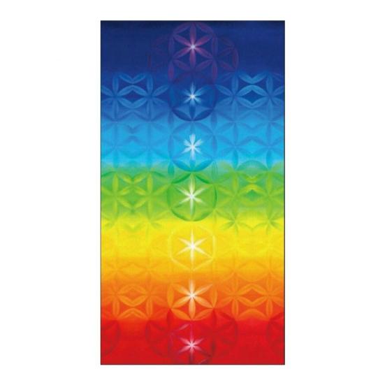 

7 Chakra Printed Portable Outdoor Towel Home Yoga Mat Beach Picnic Carpet Decor 4#