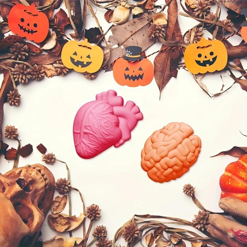 1 Stück 3D Halloween Silikonformen | 220°C Hitzebeständig für Schokolade, Süßigkeiten, Cupcake-Dekoration - DIY Backwerkzeuge