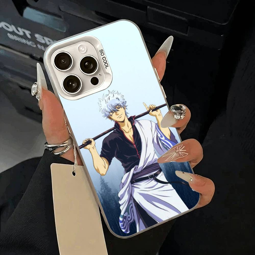 G-Gintama-Gintoki Sakata Phone Case For IPhone 17 Air 16 15 14 13 12 11 Pro Max White Sliver Hard Cover