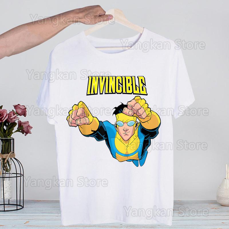 Invincible Mark Men Superheld Hot Sale Print Funny Graphic T Shirts Men/women Summer Harajuku Mens Streetwear Camisa Casual