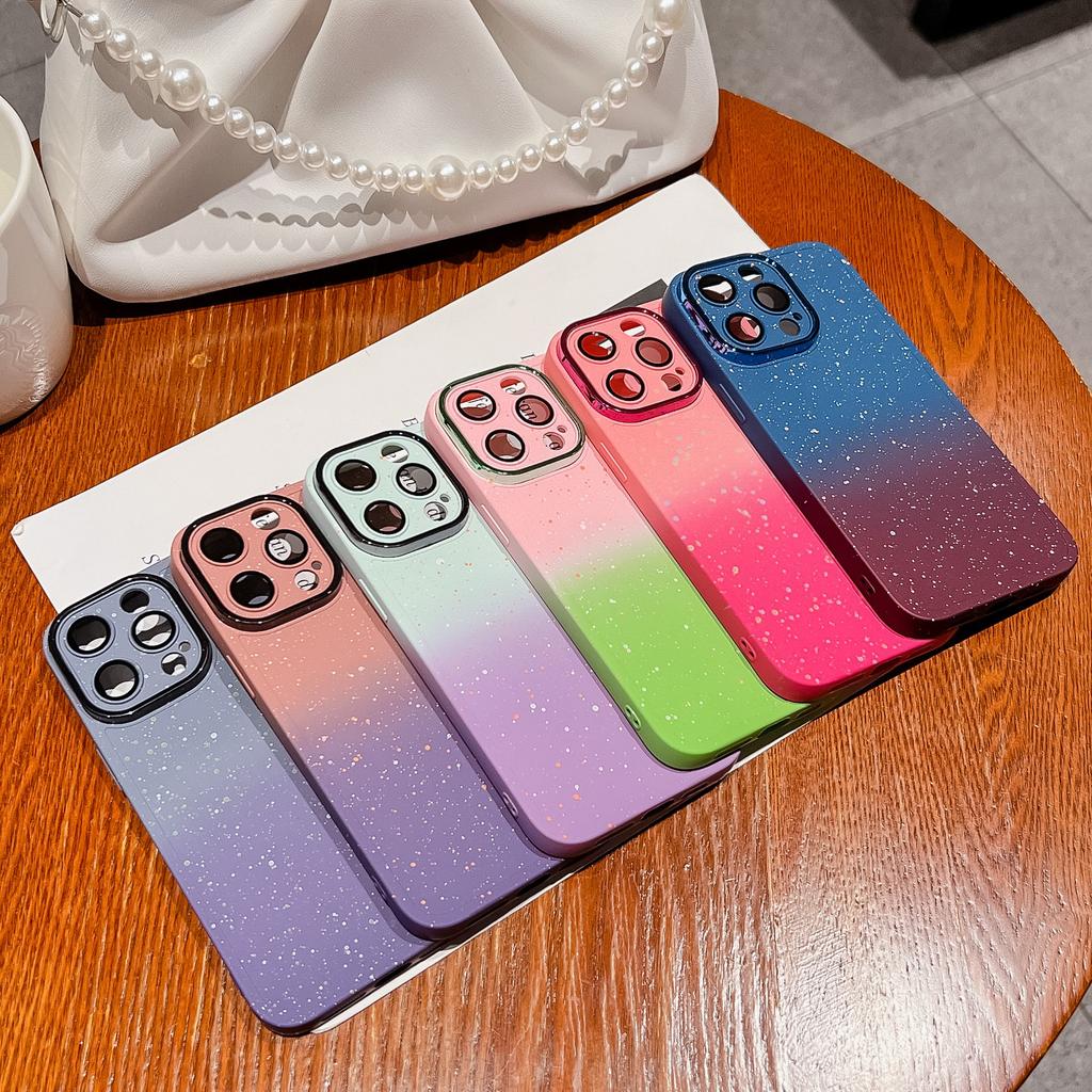 Applicable To Apple 15 ProMax Gradient Phone Case Psychedelic Starry Sky IPhone 14 Creative Lens Film 13 Protection Case