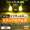 HID shop fog lamp LED H3 2 color switching white
