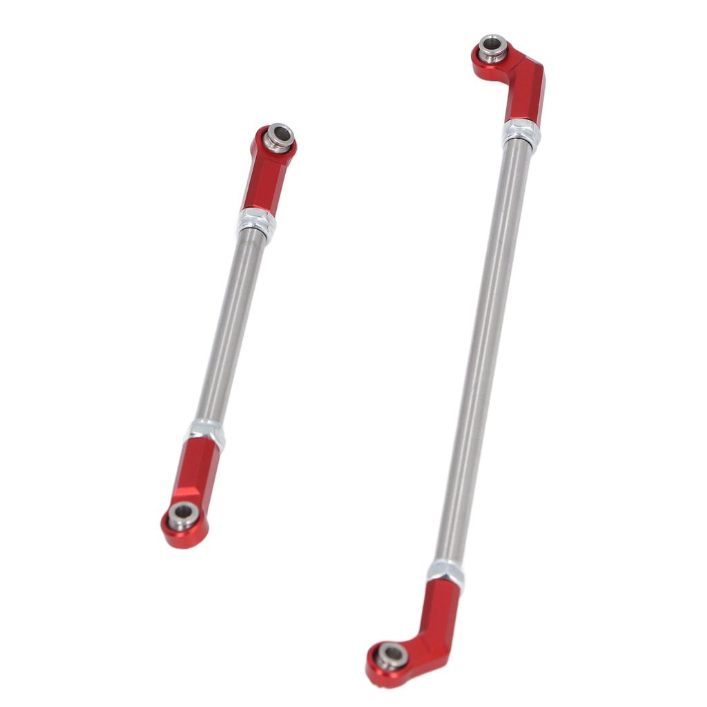 RC Linkage Links Rod Set 104mm Steering Pullrod Servo Rod 7mm Ball Head Set for 1 10 VP F10 Phoenix Axle Bridge Red