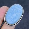 Natural Angelite Stone Gemstone 925 Sterling Silver Jewelry Ring Size 9 ETC-13524