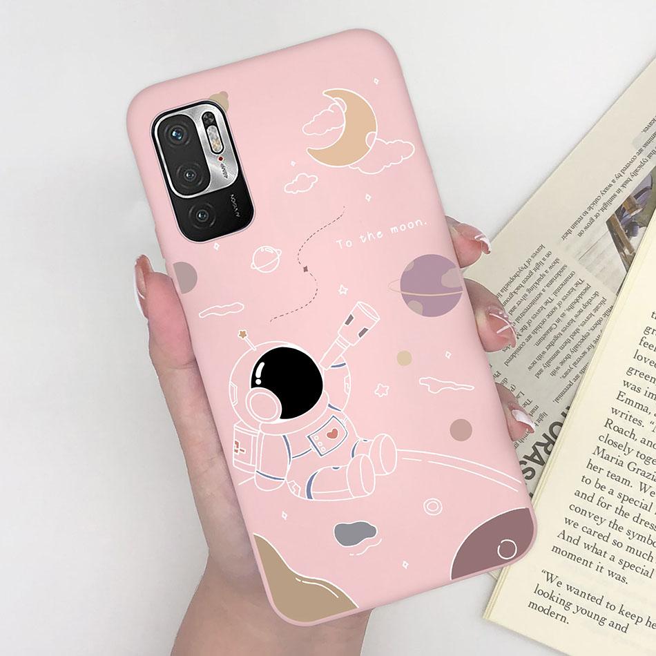 For Xiaomi Redmi Note 10 10T 11 SE 5G Case Pilot Cartoon Pattern Soft Silicone Back Cover For Xiaomi Poco M3 Pro 5G New Bumper
