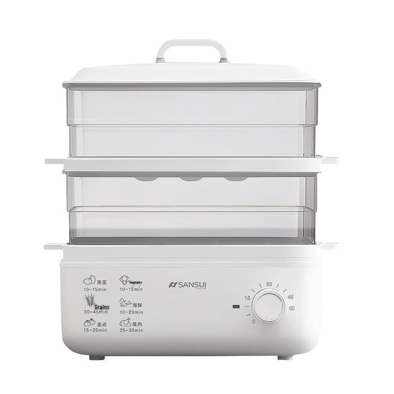 SANSUI SZG10 Multifunctional Double-Layer Electric Steamer CN plug (adapter included)