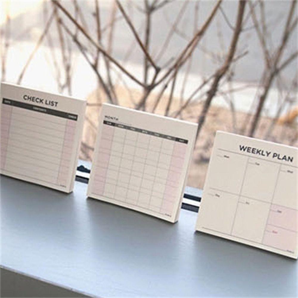 To Do List School Supplies Plan List Check List Month Planner Weekly Plan Memo Pad Daily Weekly