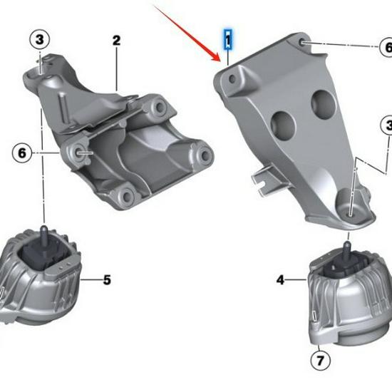 BMW X3 F25 Motorlager (22116784823)