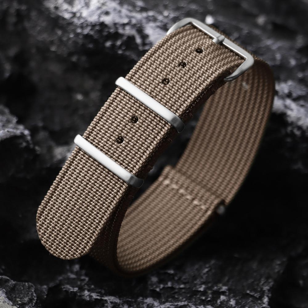 Ribbed Nylon Watch Strap 18mm 19mm 20mm 22mm for Omega Military Sports Wristband Men Women Braid Fabric Watch Bands Accessories