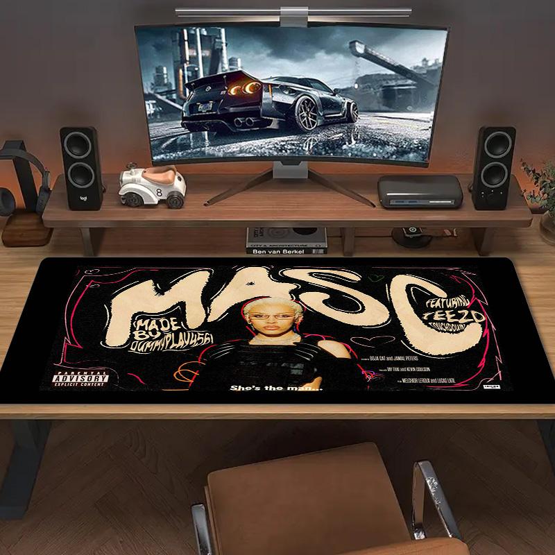 Doja Cat Color Mouse Pad Large Gaming Table Cushion Non-slip Laptop Tablet Big Mousepad XXL Mat Mini PC Playmat With Lock Edge
