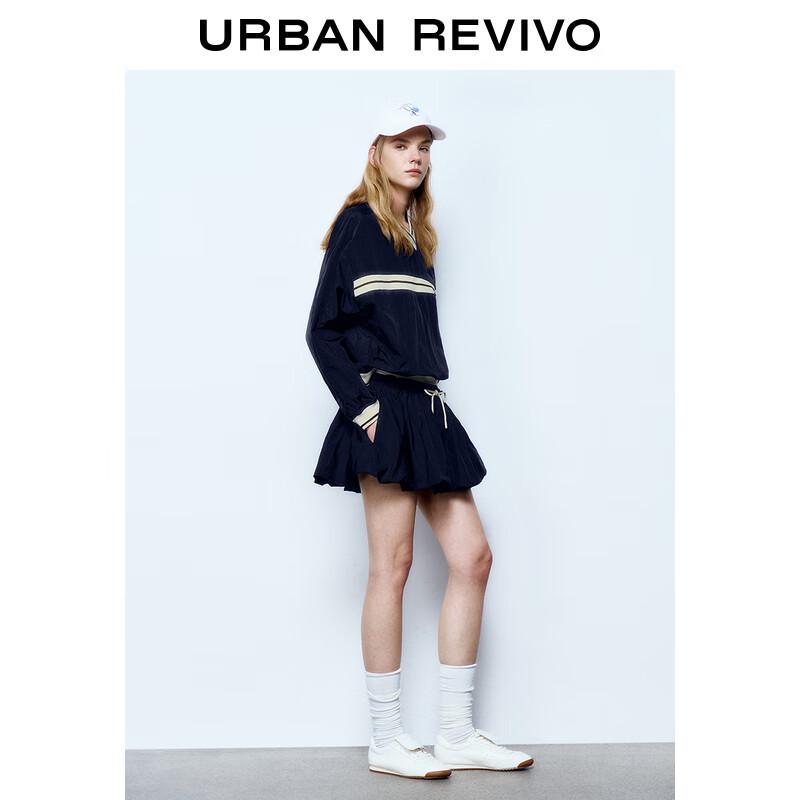 UR 2025 Spring Color Block Laced Short Skirt S (XS-S)