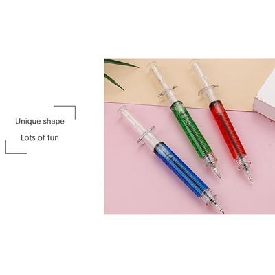 Syringe Needle Shape Ballpoint Creative Needle Pen Office School Stationery Pen