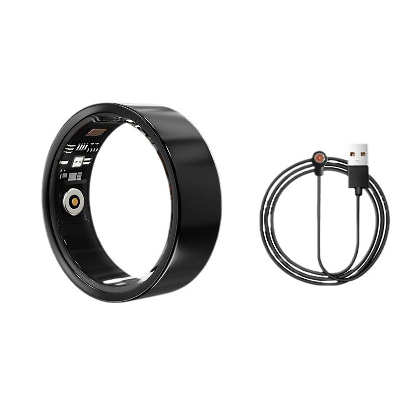 Ceramic Ring: Heart Rate, Blood Oxygen, Sleep Monitoring, Waterproof, Multifunctional, Customizable, Bluetooth NFC for Couples