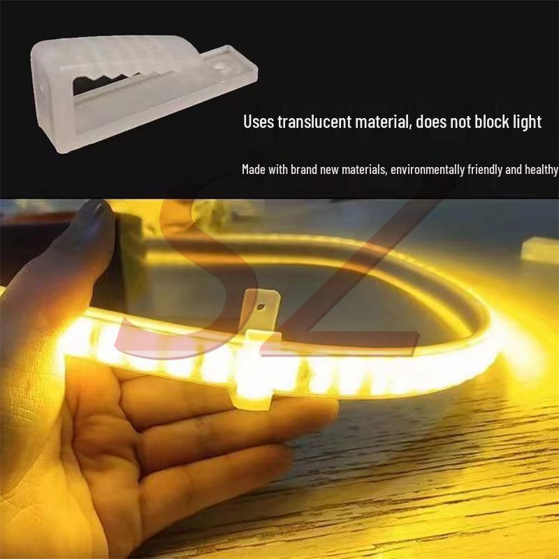 Clipe de Plástico e Grampo de Fixação para Fita de LED Modelos 3014/3528/5050