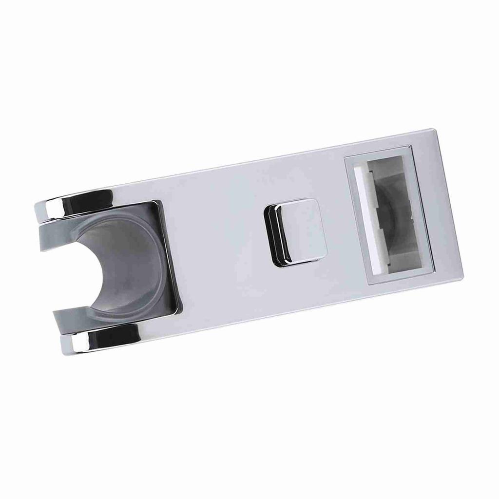 ABS Chromeplated Adjustable Height Shower Slider Bar Rail Head Holder Stand 30*15mm