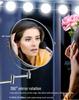 Double-Sided Telescopic Wall-Mounted Magnifying Makeup Mirror, No-Drill Installation
