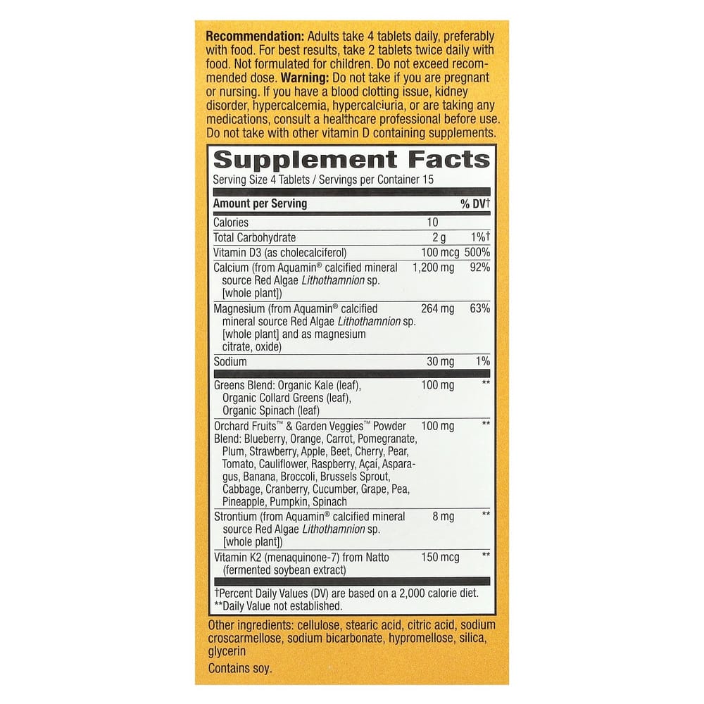 Nature's Way Alive Calcium Max Absorption 1200mg 60 Tablets (300mg per Tablet)