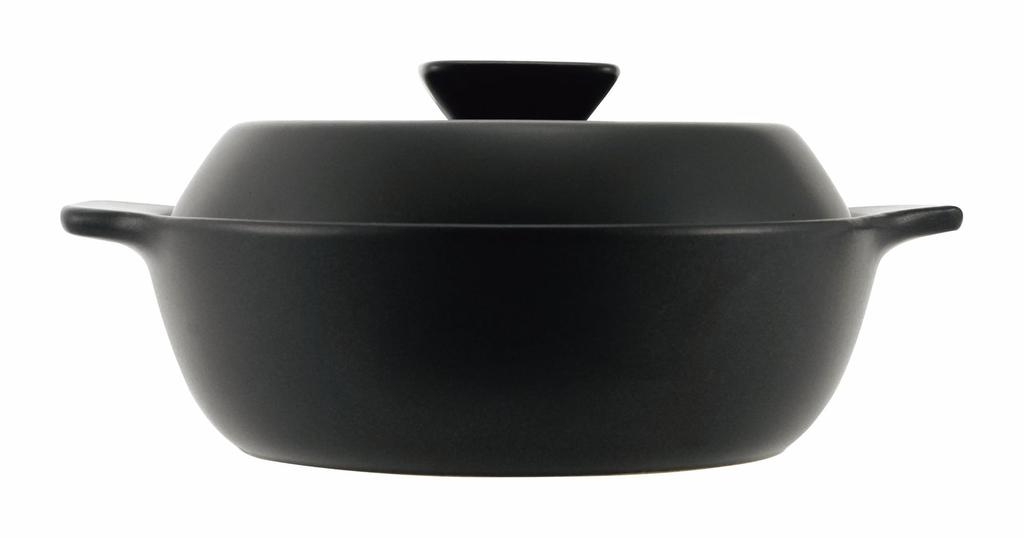 Kakusee Delicious DEL-20 Tabletop Pot, 19cm, Serves 1-2, Size 6, Western-Style Earthenware, Microwave and Heat Safe