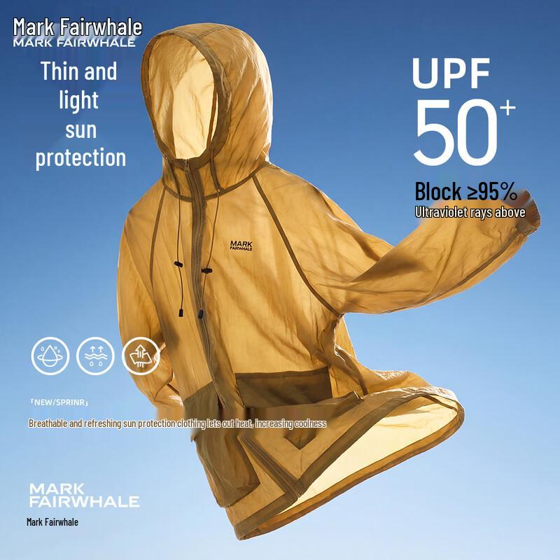 MARK FAIRWHALE Men s Hooded Sun Protection Jacket 2XL