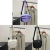 Minimalist Nylon Crossbody Bag With Zipper Closure For Daily Casual Wear