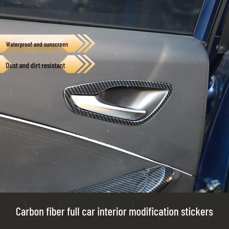 19-21 Model Fiesta Carbon Fiber Interior Upgrade: Navigation & Electric Window Stickers