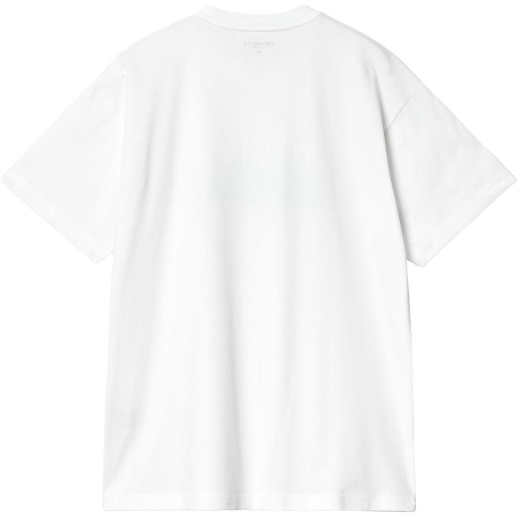 Carhartt WIP FW24 S/S Brush WIP T-Shirt Loose Fit Letter Print Crew Neck Short Sleeve T-Shirt Men T-Shirts I033952-02-XX