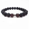 S460 Bestseller Schmuck, Armband aus Vulkanstein, Lava-Armband, Metall-Kurzhantel-Accessoires, Yiwu Kleinwaren