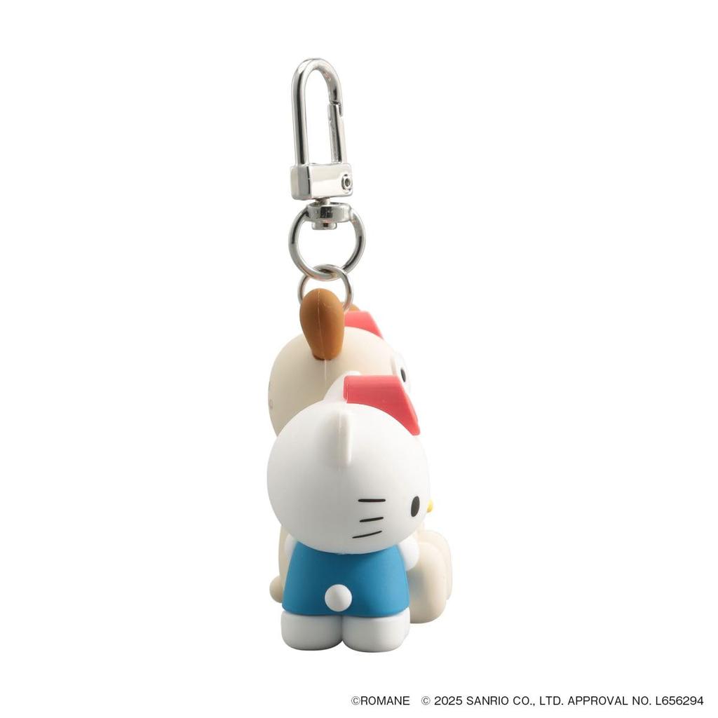 PVC Mascot Keychain Branch Brother x Sanrio Characters Puppy x Hello Kitty [Marks] BRM-KH02-C