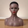Manikin Head with Shoulders PVC Mannequin Bust Extended Neck