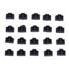 20Pcs Ethernet Hub Port Rj45 Anti Dust Cover Cap Protector Plug For Female Jack