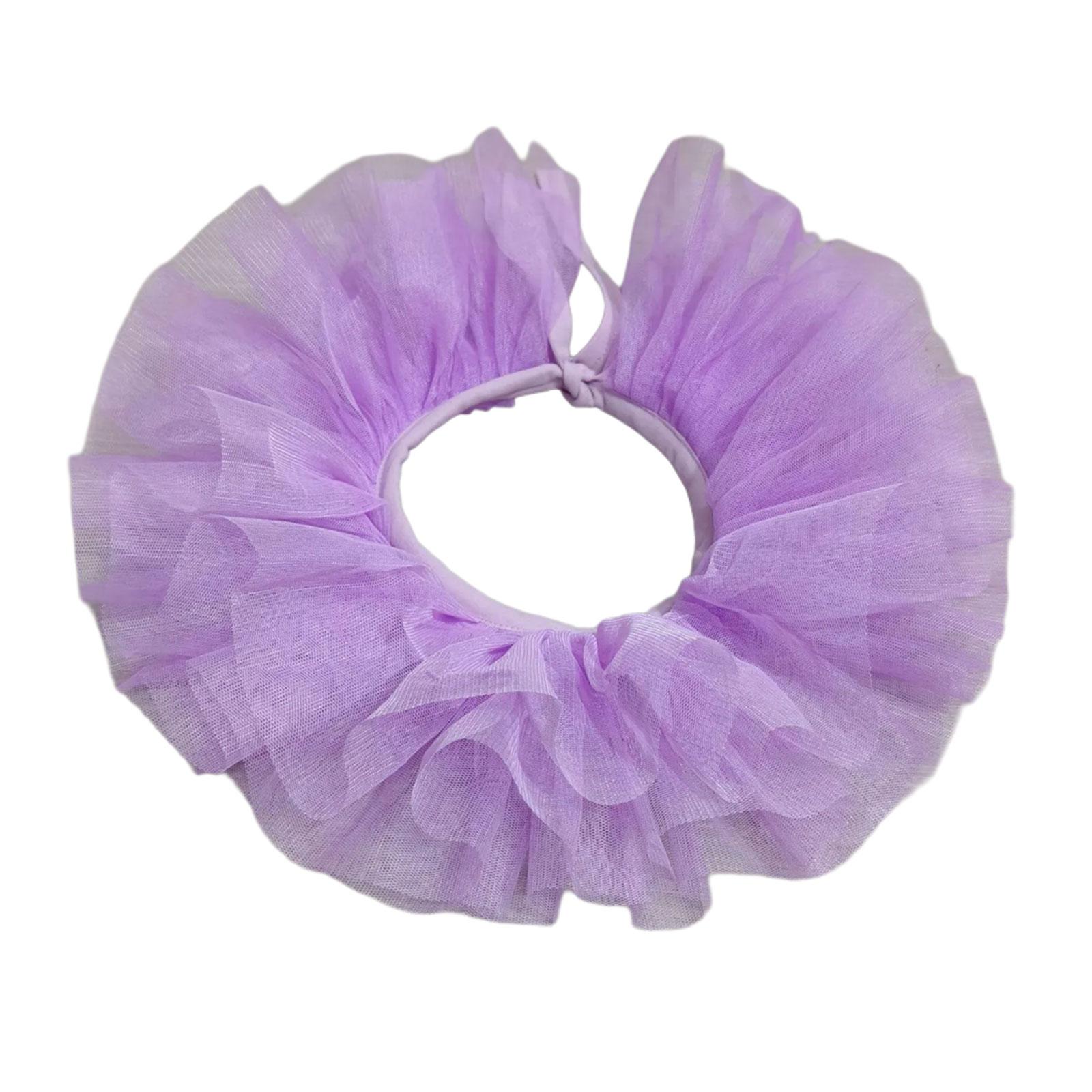 

Викторианская сетчатая оборка с отстегивающимся воротником-стойкой для детей и девочек, ретро-три слоя тюля, оборка для шеи, косплей-чокер