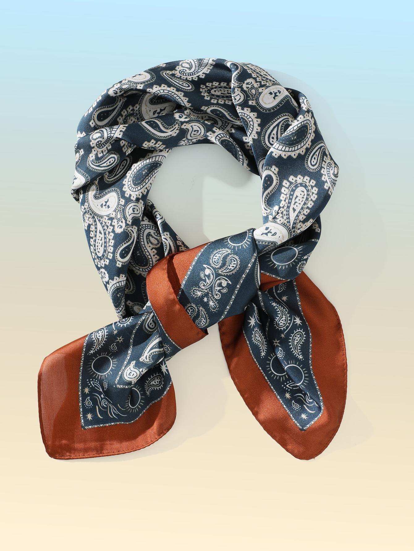 Custom Printed Thin Silk Square Scarf Luxury Women s Fashion Shawl in Autumn Polyester for Muslim Women s Head Scarf