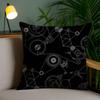 Anime S-Steins Gate Pillow Case Home Dorm Chair Back Short Plush Double-sided Printing Office Nap Time Cushion Cover