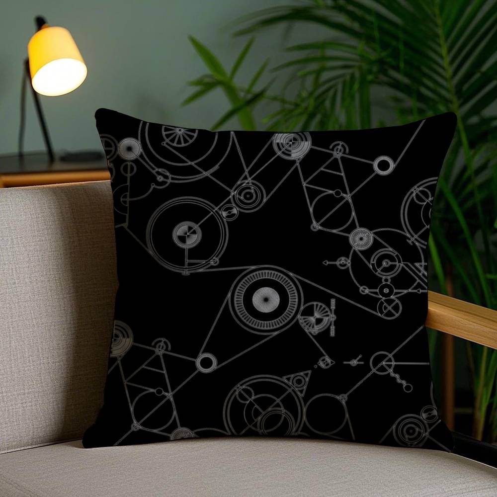 Anime S-Steins Gate Pillow Case Home Dorm Chair Back Short Plush Double-sided Printing Office Nap Time Cushion Cover